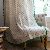 Azaria Ivory Boho Lichtdurchlässiger Maßgeschneiderter Vorhang